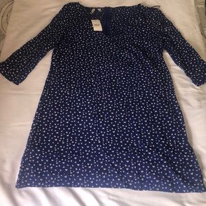 MNG BLUE HEART MINI DRESS